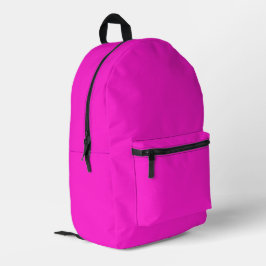 Hot Magenta Solid Color Bedruckter Rucksack
