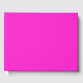 Hot Magenta Solid Color Gästebuch