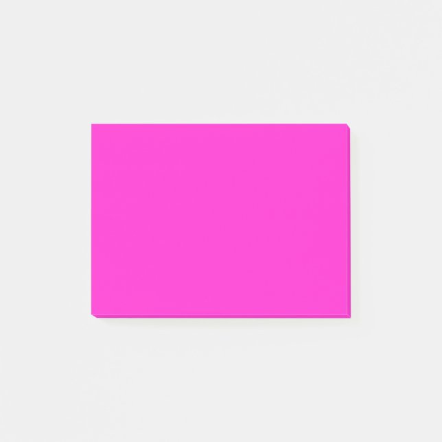 Hot Magenta Solid Color Post-it Klebezettel (Vorderseite)