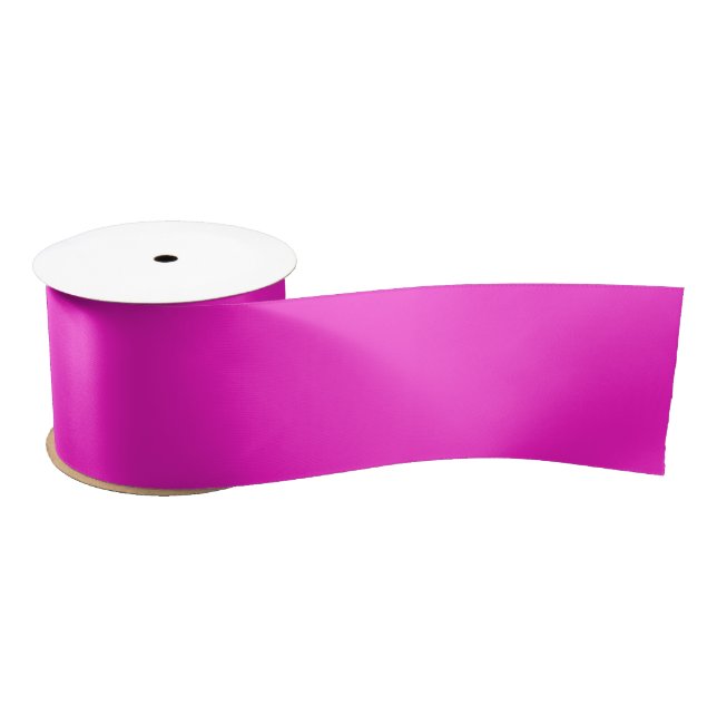 Hot Magenta Solid Color Satinband (Spule)