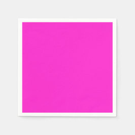 Hot Magenta Solid Color Serviette