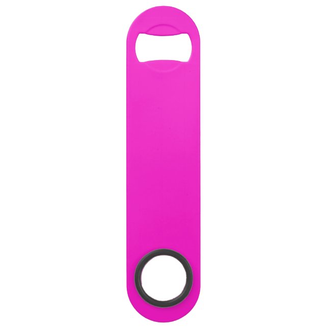 Hot Magenta Solid Color Speed Flaschenöffner (Vorderseite)