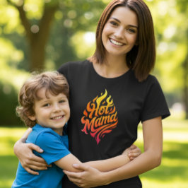 Hot Mama Shirt Trendiges Damen Grafik T-Shirt