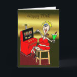 HOT MAMA SLOT MACHINE LUCKY 7'S 70th BIRTHDAY CARD Karte<br><div class="desc">NETTA'S ART,  HOT MAMA COLLECTION</div>