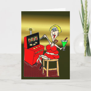 HOT MAMA SLOT MACHINE MARTINI GEBURTSTAGSKARTE KARTE