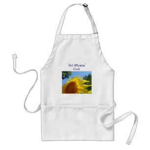 Hot Mamma Cook! apron gifts Yellow Sunflower Schürze