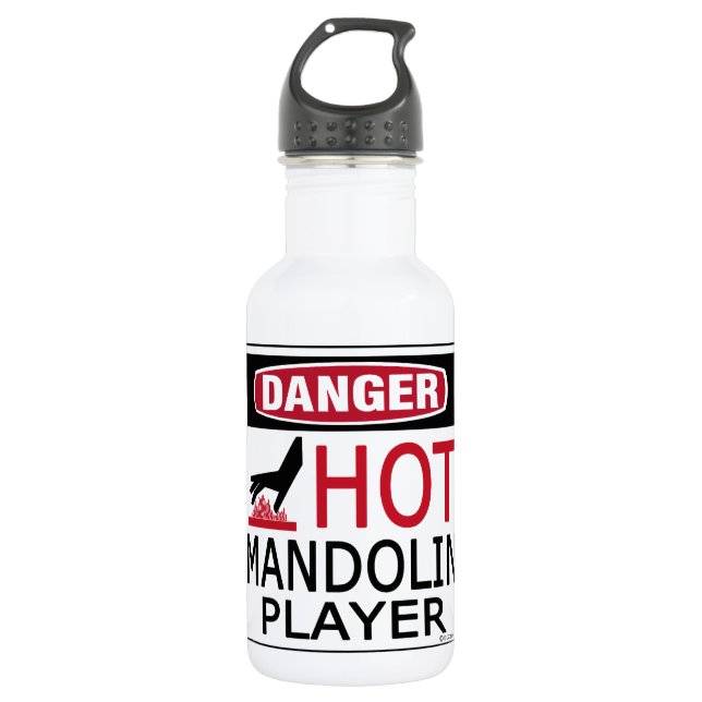 Hot Mandolin Player Trinkflasche (Vorderseite)