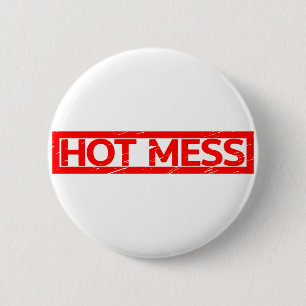 Hot-Mess-Briefmarke Button