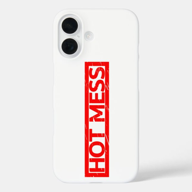 Hot-Mess-Briefmarke Case-Mate iPhone Hülle (Rückseite)