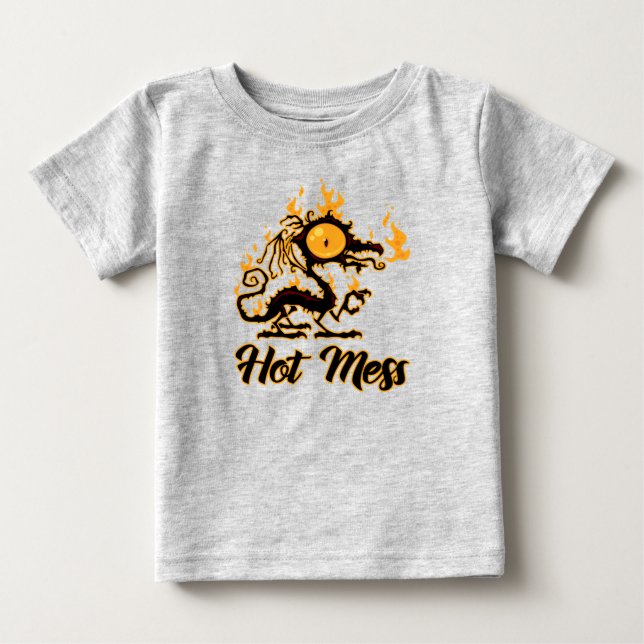Hot Mess Crispy Dragon Baby T-shirt (Vorderseite)