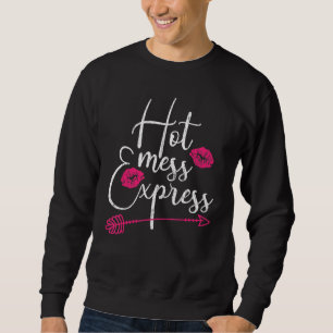 Hot Mess Express Mama Mutter Grafik Sweatshirt