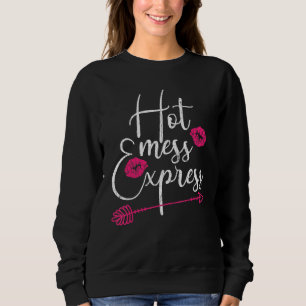 Hot Mess Express Mama Mutter Grafik Sweatshirt