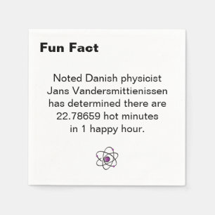 Hot Minute Fun Fact Cocktail Serviette