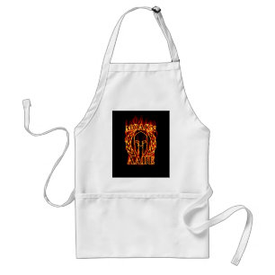Hot Molon Labe Warrior Mask Laurels on Fire Schürze