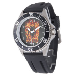 Hot Molon Labe Warrior Mask Laurels wählen Feuer Armbanduhr