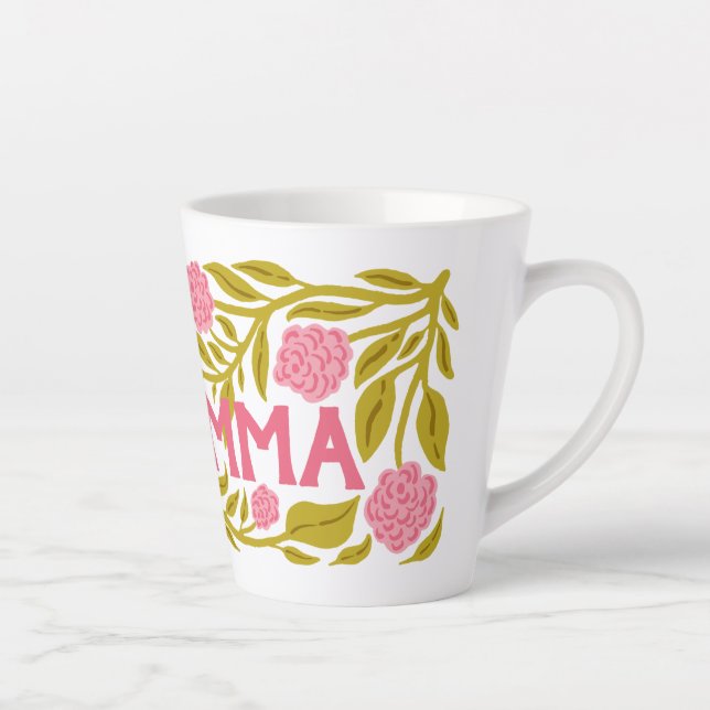 Hot Momma Mother's Day Latte Mug Milchtasse (Rechts)