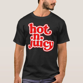 Hot N Juicy 70er Hamburger Cheeseburger Fast Food  T-Shirt