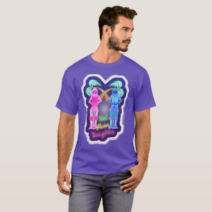 Hot Neon Knights Retro Vaporwave Cartoon Motto T-Shirt