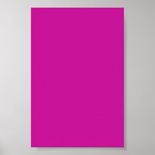 Hot Neon Pink Hintergrund auf einem Poster (Vorne)