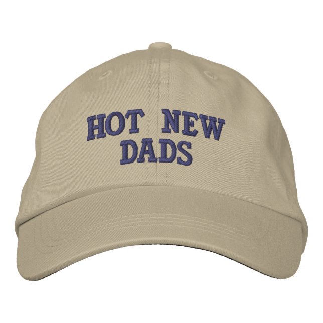 HOT NEW DADS BESTICKTE BASEBALLKAPPE (Vorderseite)