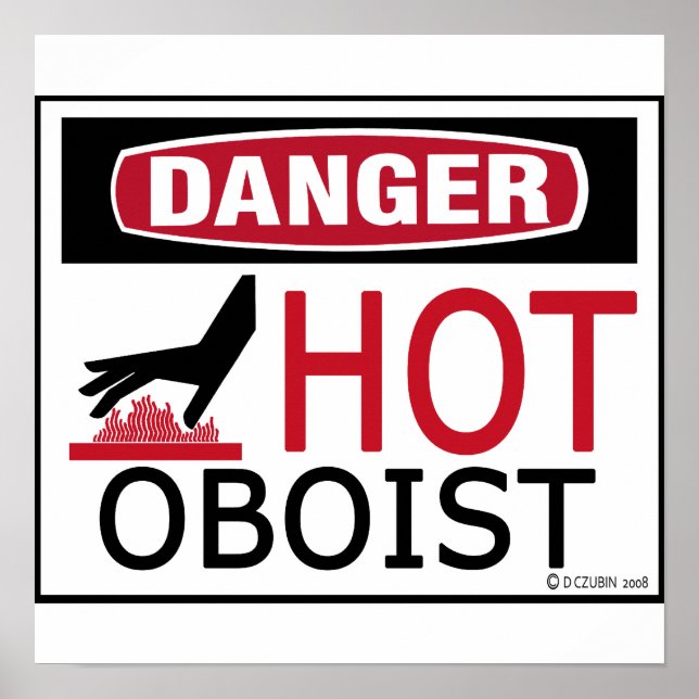 Hot Oboist Poster (Vorne)