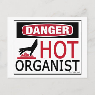 Hot Organist Postkarte