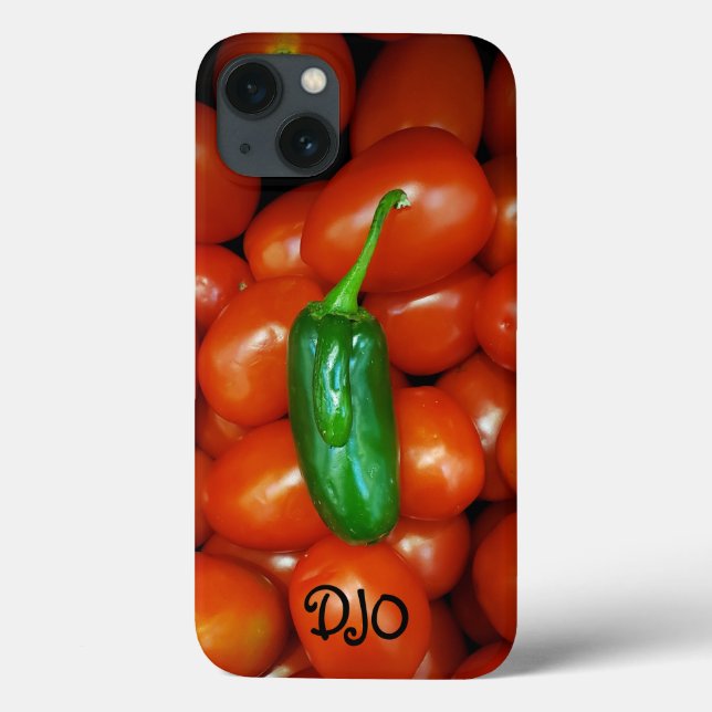 Hot Pepper Cool Tomate Personalisiert Case-Mate iPhone Hülle (Rückseite)