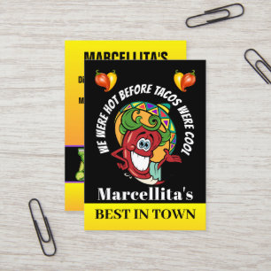 Hot-Pepper mexikanisches Restaurant Spaß Visitenkarte