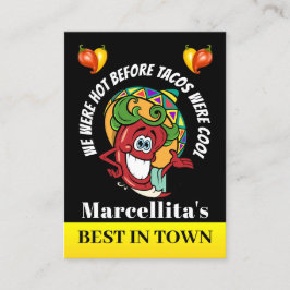 Hot-Pepper mexikanisches Restaurant Spaß Visitenkarte