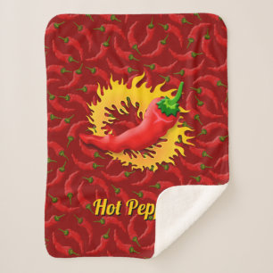 Hot Pepper mit Flamme Sherpadecke