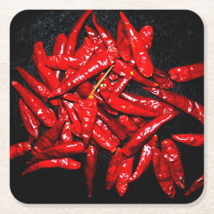 Hot Pepper - Stillleben Rechteckiger Pappuntersetzer