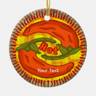 Hot Pepper yin yang Keramik Ornament