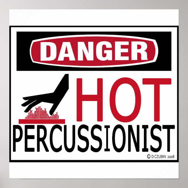 Hot Percussionist Poster (Vorne)