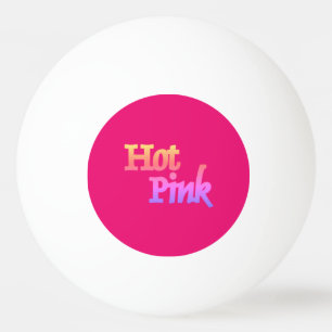Hot Pink 1-Sterne Pingpong-Kugel Tischtennisball