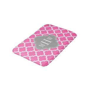 Hot Pink #2 Welches marokkanische #5 Dk Gray Name  Badematte