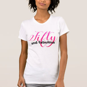 Hot Pink 50 Fabulous 50. Geburtstagsgeschenk T-Shirt
