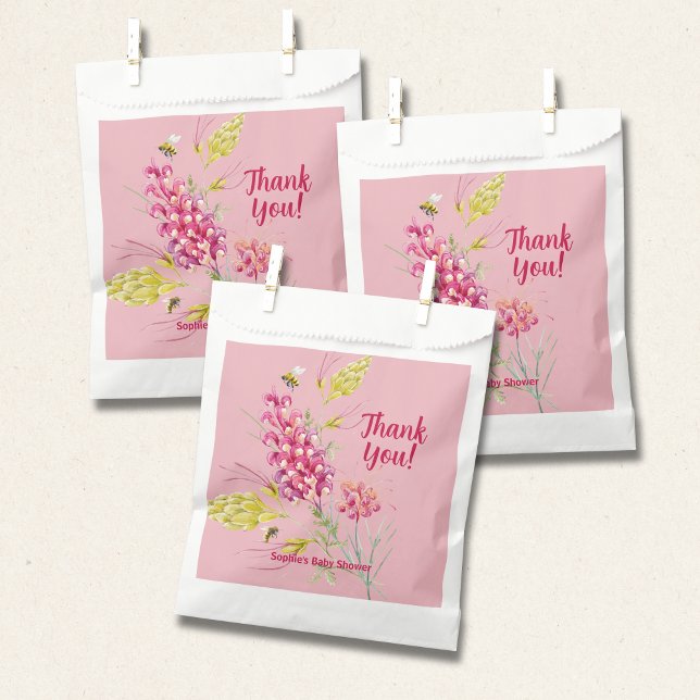 Hot Pink And Bumble Bee A Sweet Little Bee Geschenktütchen (Von Creator hochgeladen)