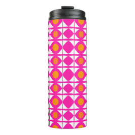 Hot pink and orange tumbler thermosbecher