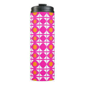 Hot pink and orange tumbler thermosbecher