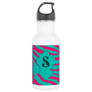 Hot Pink Aquamarin Zebra Print 32.oz. Trinkflasche