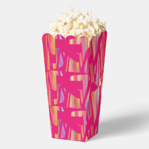 Hot Pink Art Popcorn Box Geschenkschachtel