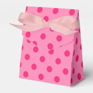 Hot Pink auf rosa Polka Dots Design Geschenkschachtel