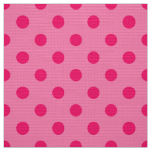 Hot Pink auf rosa Polka Dots Design Stoff