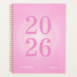 Hot Pink Aura Big Year Planner Planer