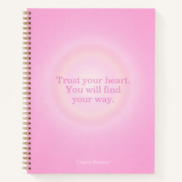 Hot Pink Aura Message Notebook Notizbuch