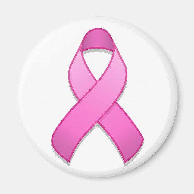 Hot Pink Awareness Ribbon Magnet (Vorne)