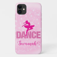 Hot Pink Ballerina Tanz Personalisiert