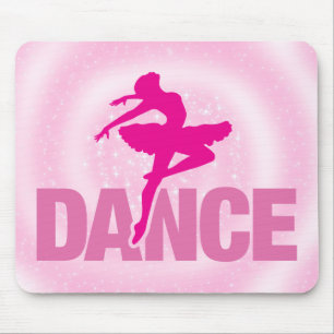 Hot Pink Ballerina Tanz Sparkasse Mousepad