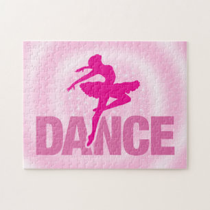Hot Pink Ballerina Tanz Sparkasse Puzzle