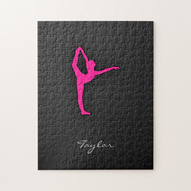 Hot Pink Ballet Dancer Puzzle (Vertikal)
